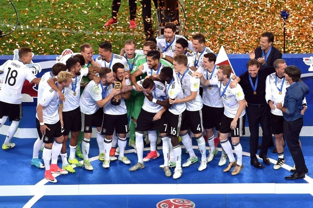 L'Allemagne sacrée devant le Chili, à l'issue de la Coupe des Confédération. AFP