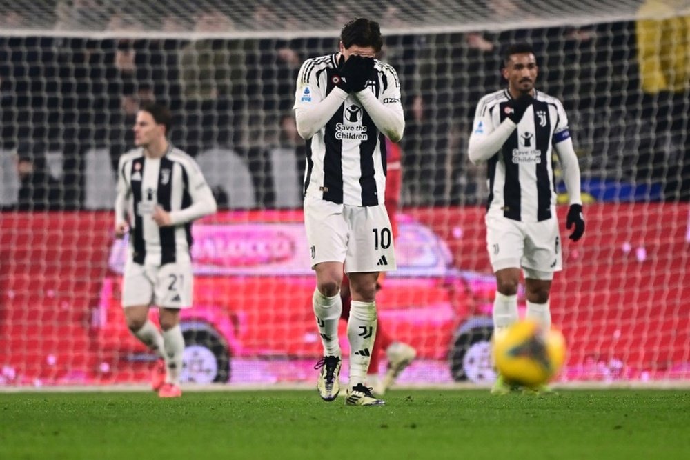 La Juventus volvió a dejarse puntos, esta vez ante el colista. AFP