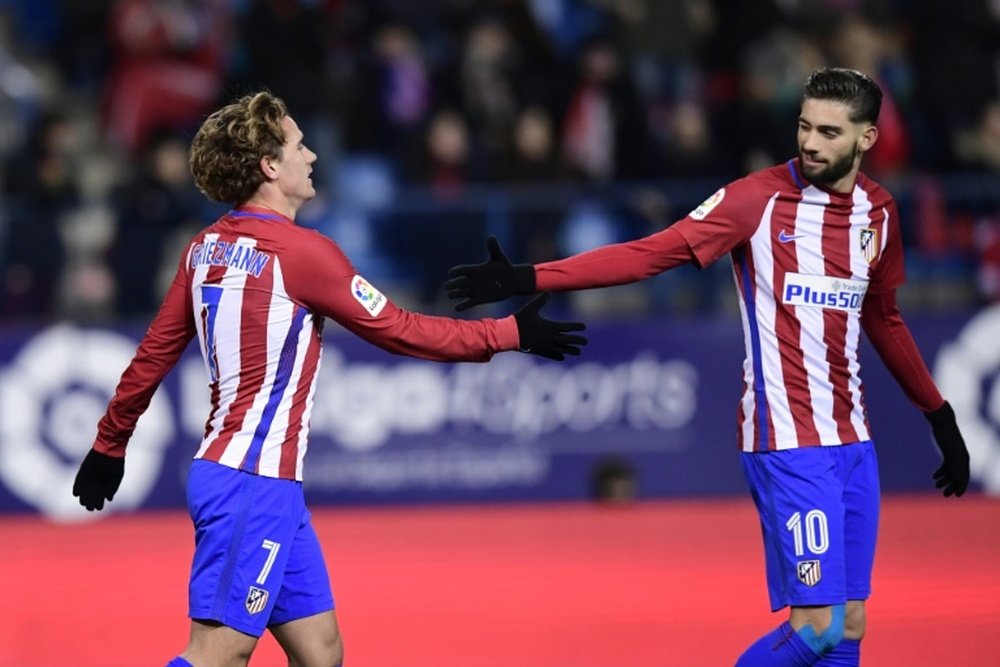 El jugador belga del Atlético de Madrid fue protagonista de la remontada rojiblanca. AFP
