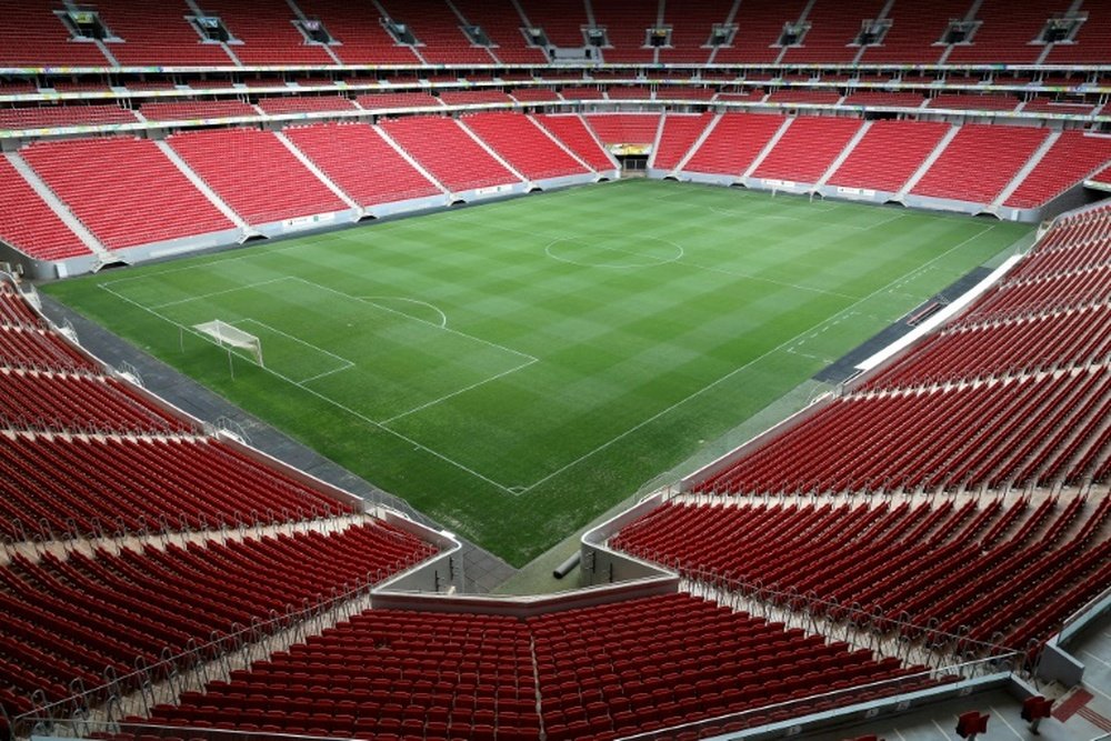 Los profesionales sanitarios podrán acceder al estadio Mané Garrincha para ver la Supercopa. AFP