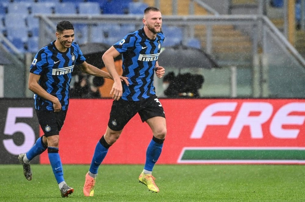 Inter's payment to Real Madrid for Achraf has been delayed. AFP