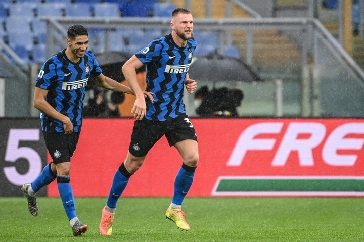 Skriniar n'est officiellement plus capitaine de l'Inter. AFP