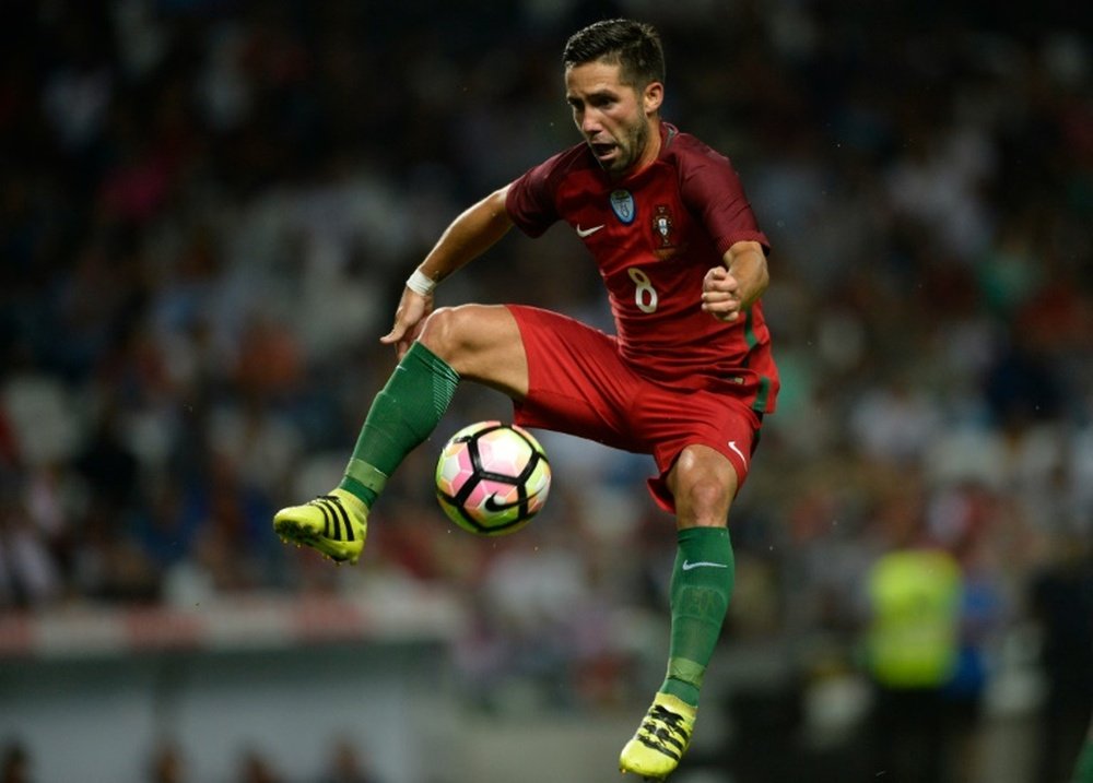 Joao Moutinho scored two goals against Cyprus. AFP