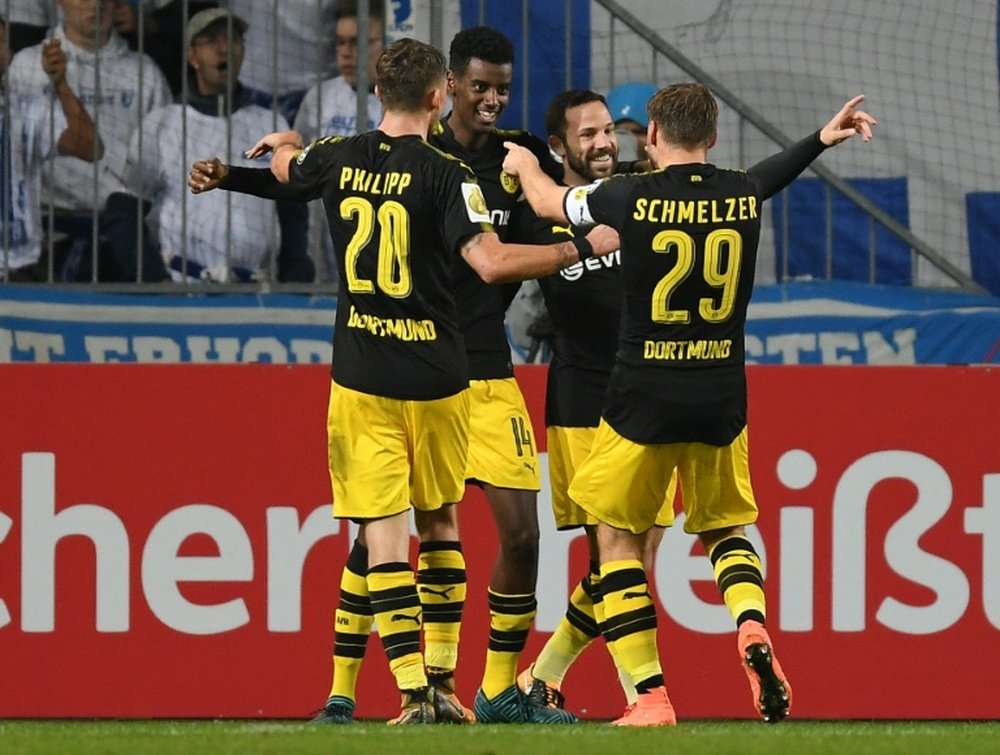 Isak shines for Dortmund. AFP