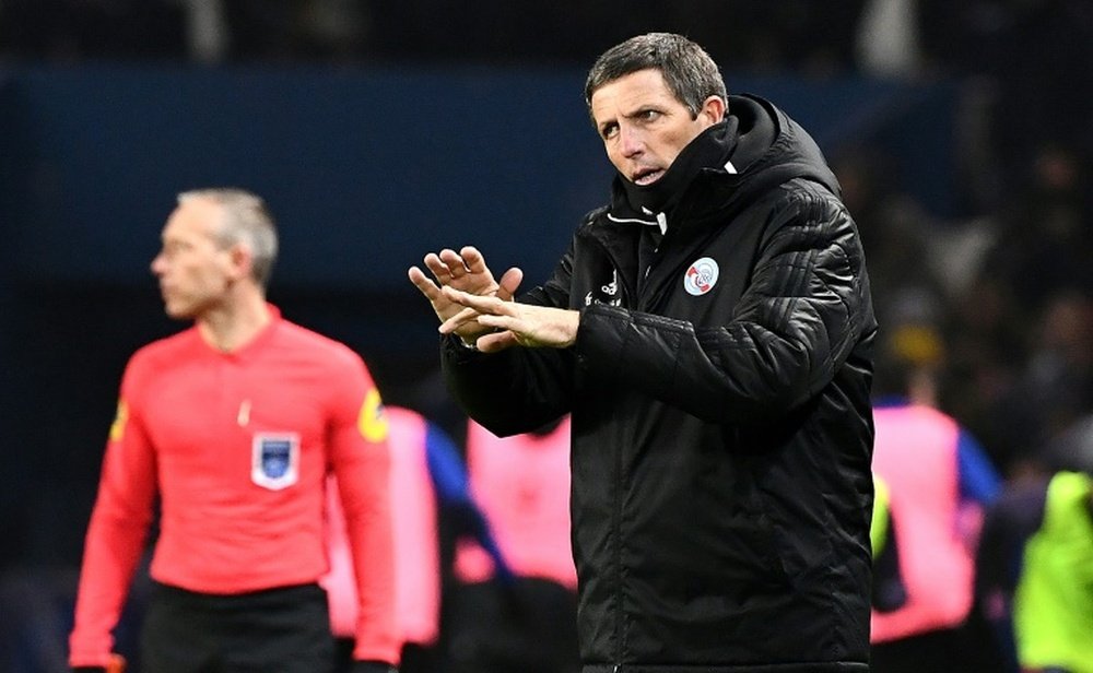 L'entraîneur de Strasbourg est face à une sanction. AFP