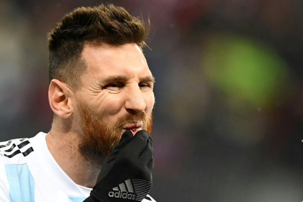 Messi, entre algodones. AFP