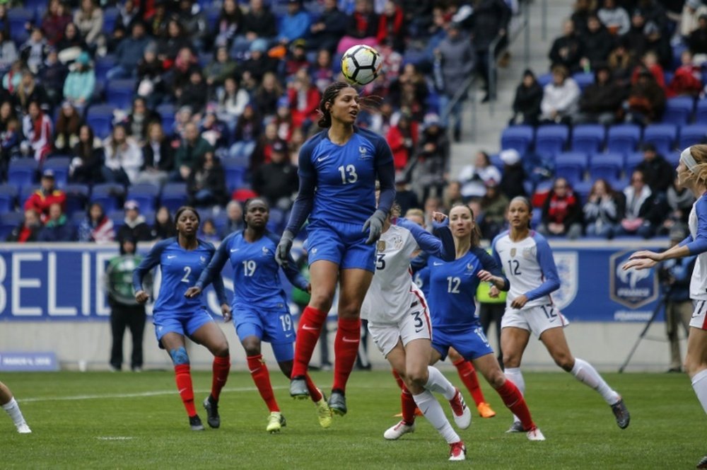 La France a fait match nul contre les États-Unis. AFP