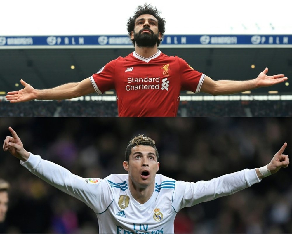 Salah et CR7, les stars de cette saison en Ligue des champions. AFP