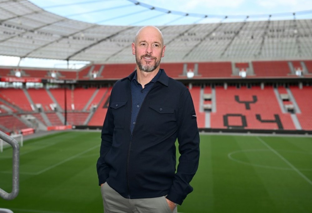 Leverkusen have sacked coach Erik Ten Hag. AFP