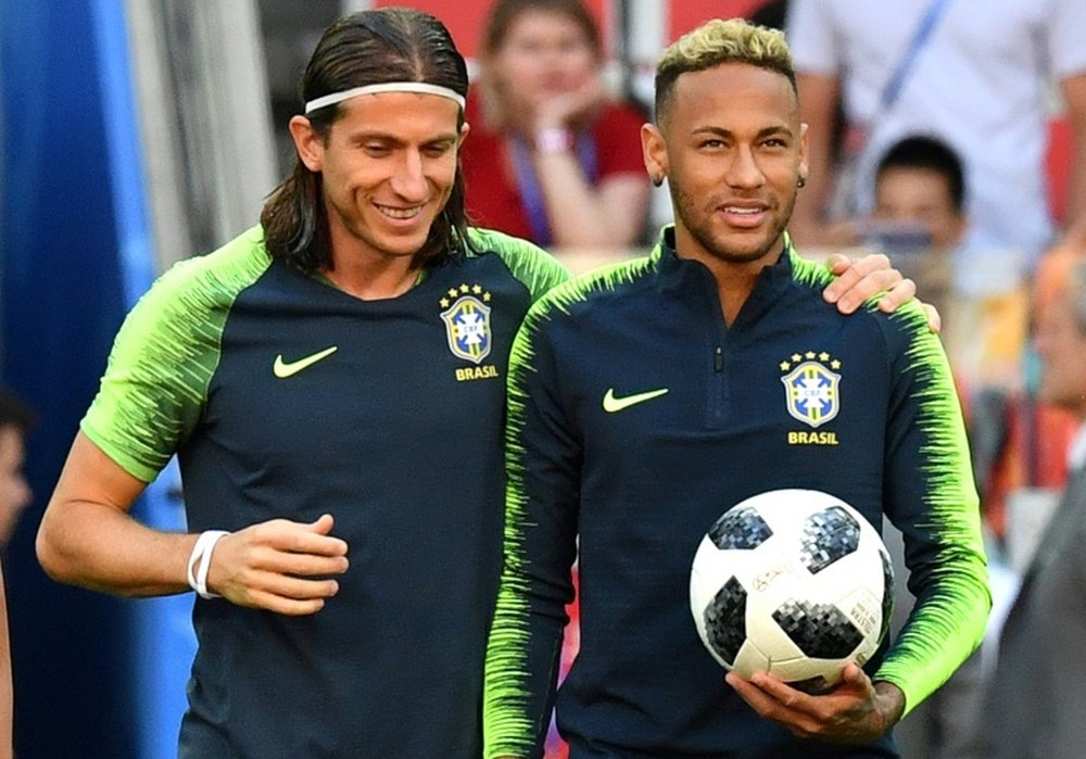 Filipe Luis destacó la importancia de Neymar. AFP