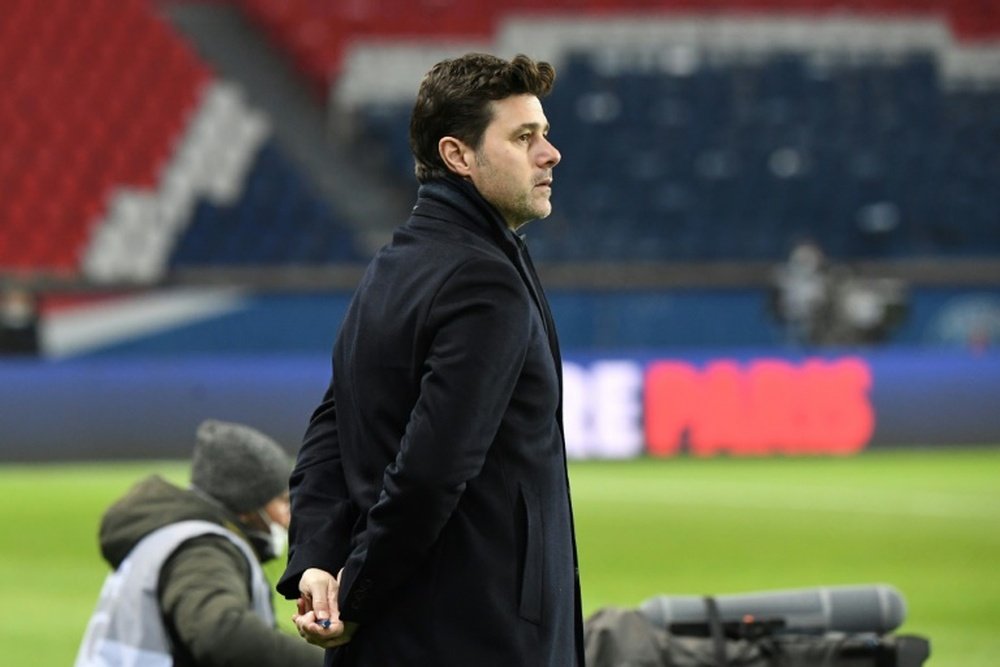 Mauricio Pochettino estreou como treinador do PSG no Parque dos Príncipes. AFP