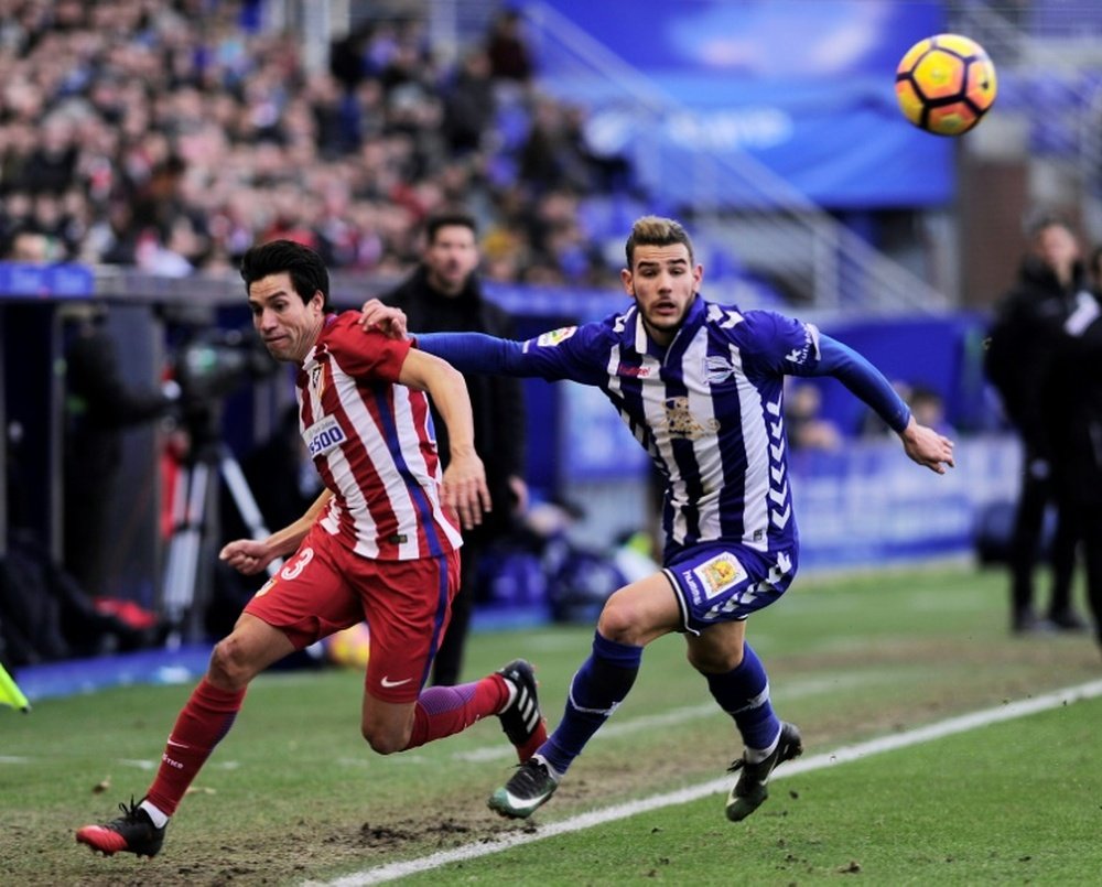 El Atlético ha vendido a Theo por 26 millones de euros. AFP