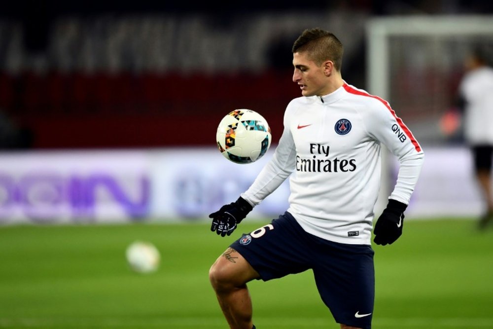 Verratti has told the club he will not play at the Parc des Princes. AFP