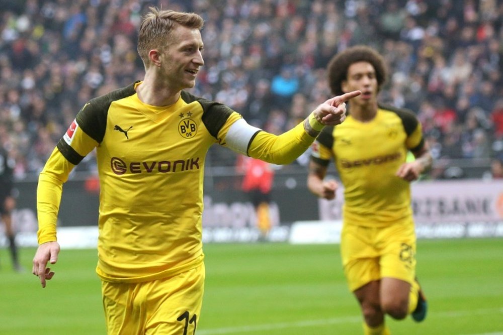 Empate del Borussia en Frankfurt. AFP