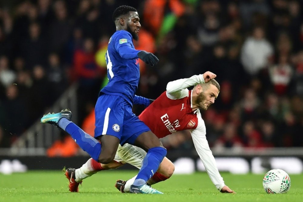 Tiémoué Bakayoko (L) is set to join Napoli. AFP