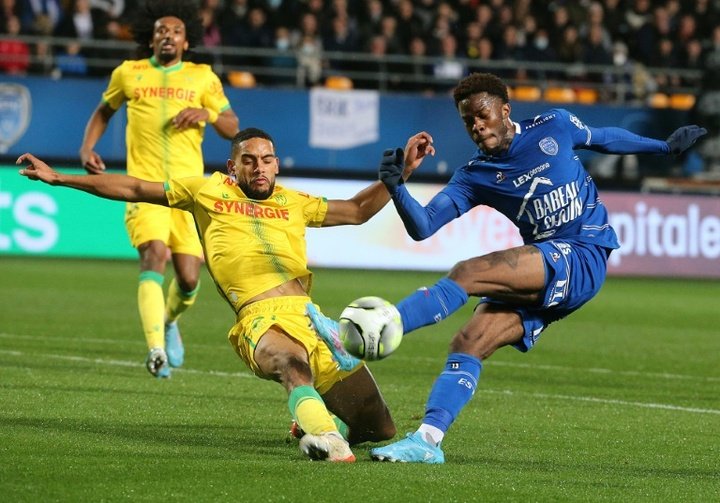 El Troyes venció por 1-0 al Nantes. AFP