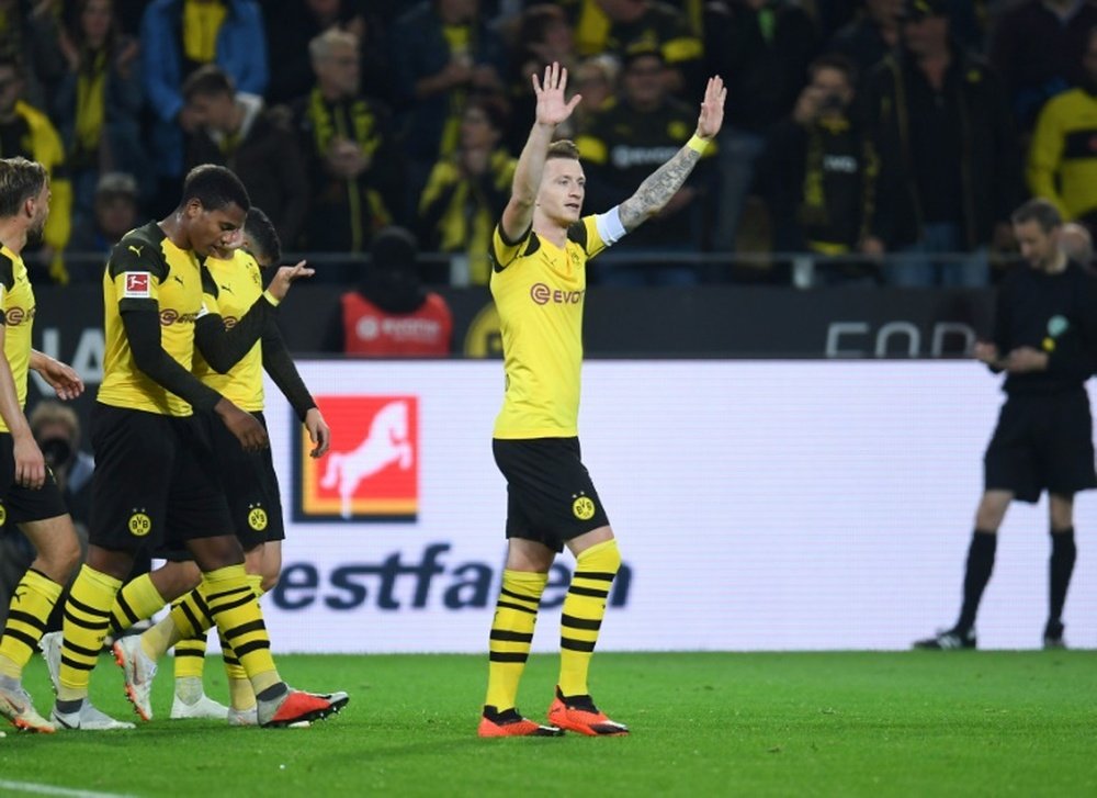 El Borussia se llevó la victoria tras meterle siete goles al  . AFP
