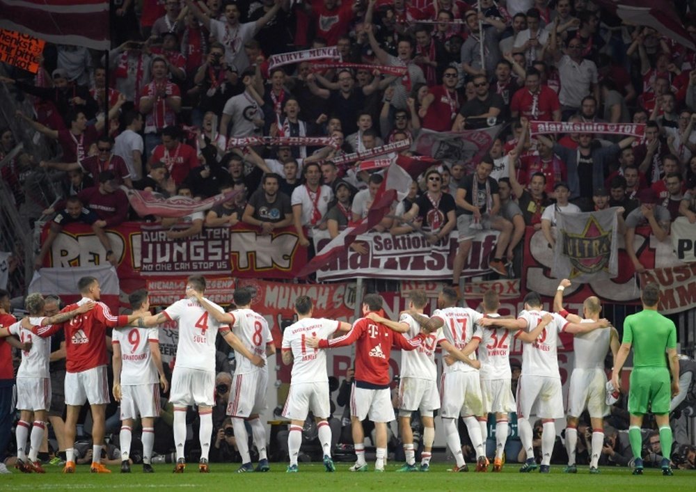 Les joueurs du Bayern en forme en Coupe allemande. AFP