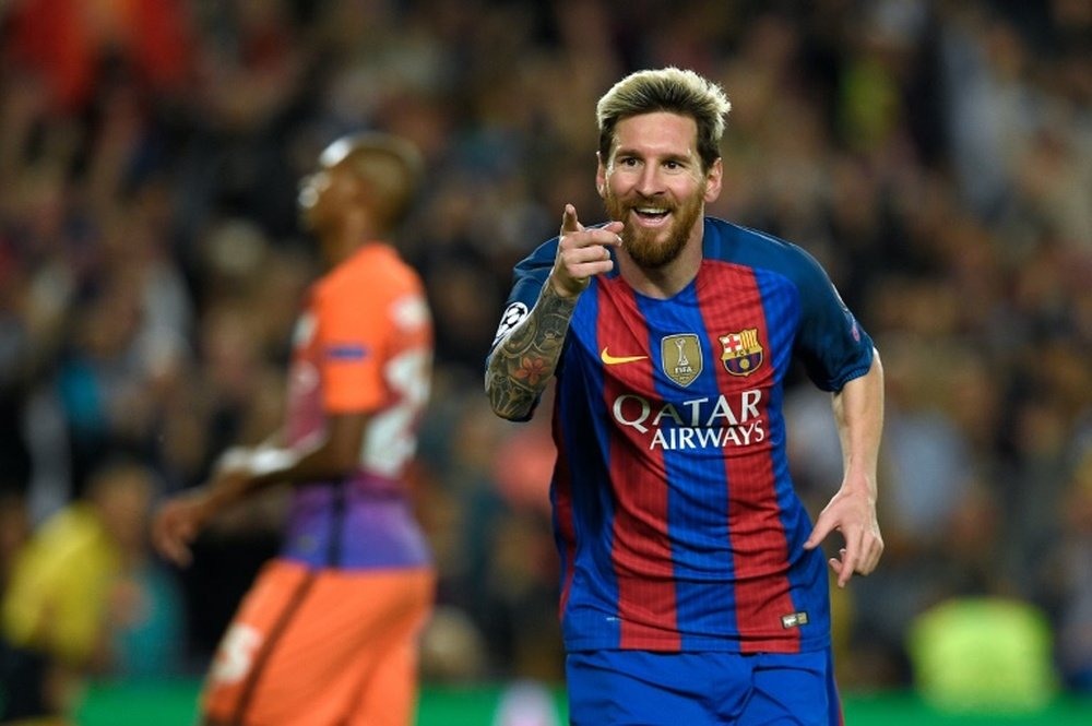 Leo Messi quiere ganar la Champions. AFP