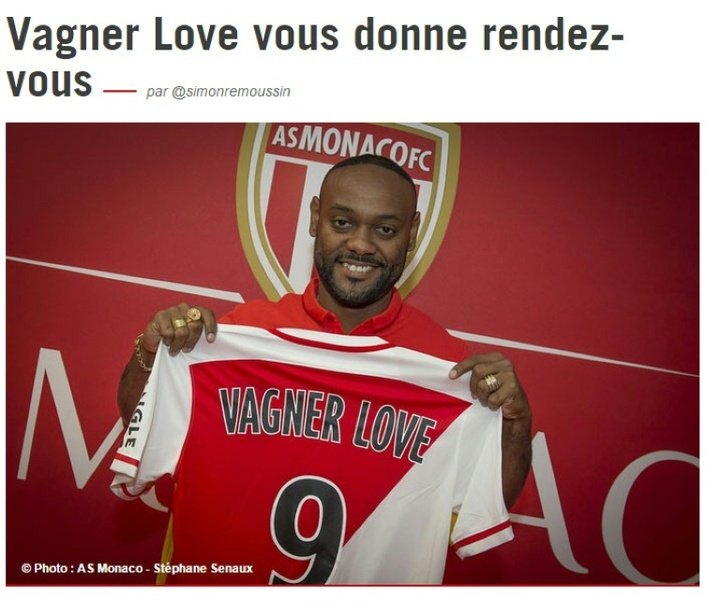 Transfert : Vagner Love à Monaco jusqu'en 2017