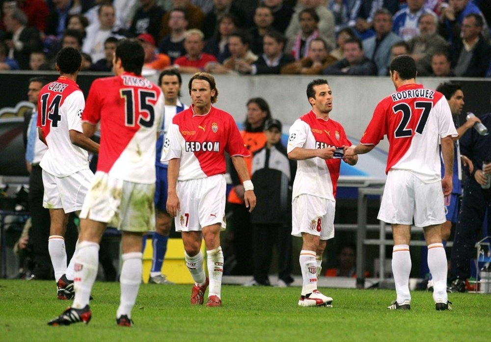 La déception des joueurs de l'AS Monaco. AFP