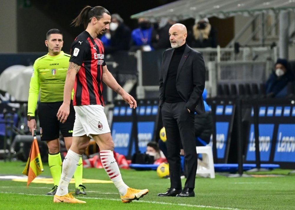 Ibrahimovic has spoken after the ugly scenes with Romelu Lukaku. AFP