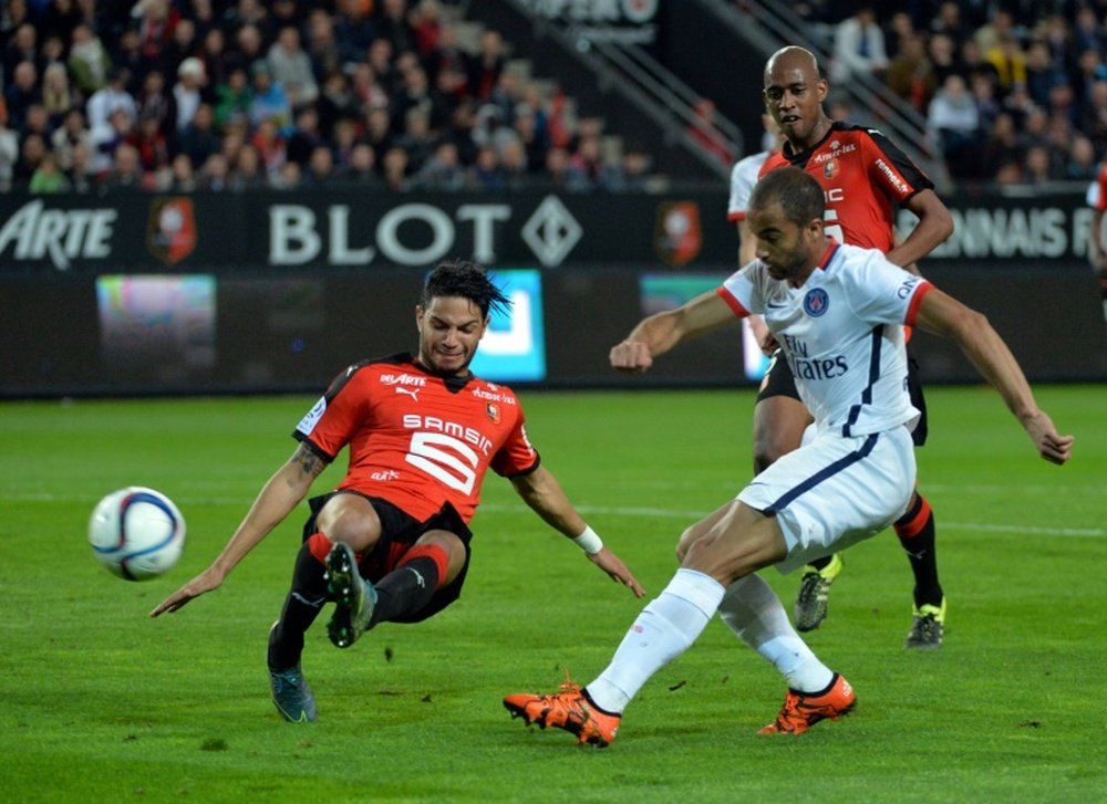 Las semifinales de la Copa de la Liga nos darán un Rennes-PSG. AFP/Archivo