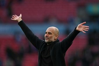 Guardiola told the Man City players they were fat. AFP
