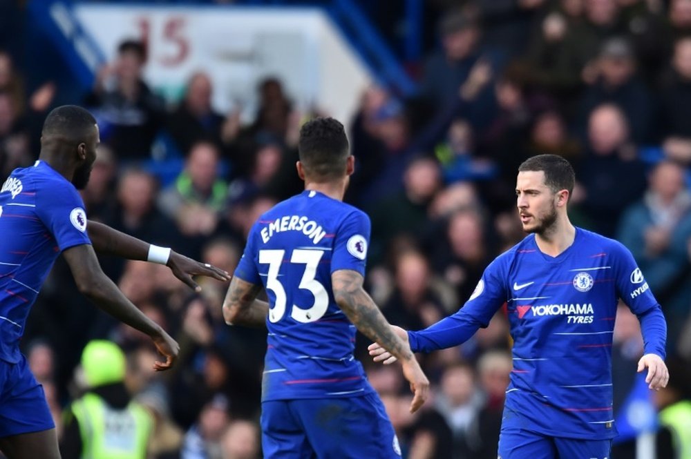 El Chelsea podría no dejar salir a Hazard. AFP
