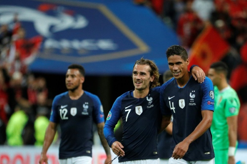 Griezmann gave a funny response to why he missed the penalty against Albania. AFP