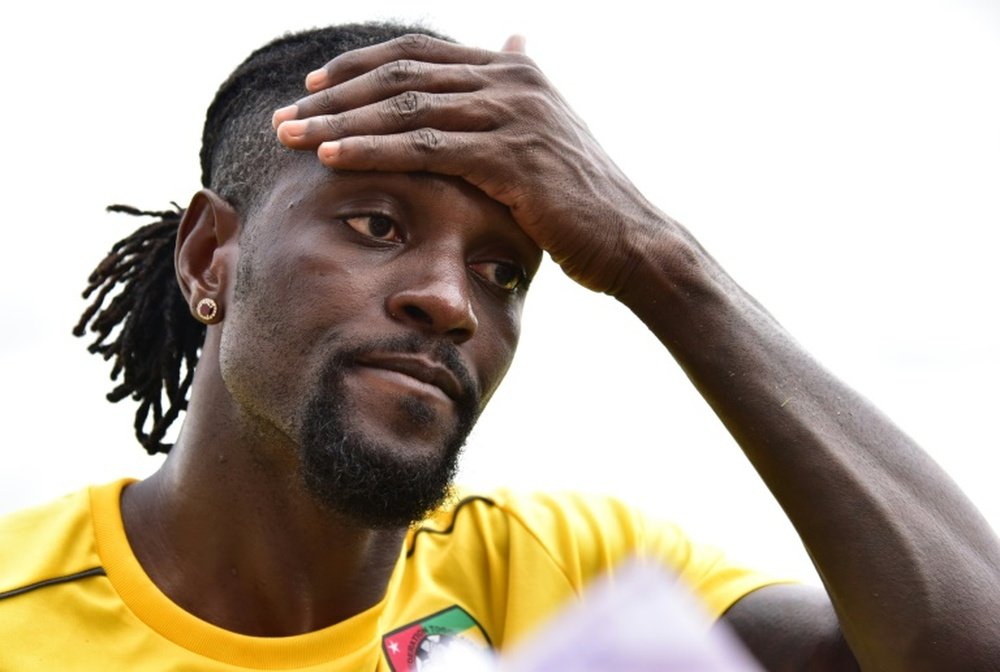 Adebayor pudo haber acabado en Boca, pero recaló en Olimpia. AFP/Archivo