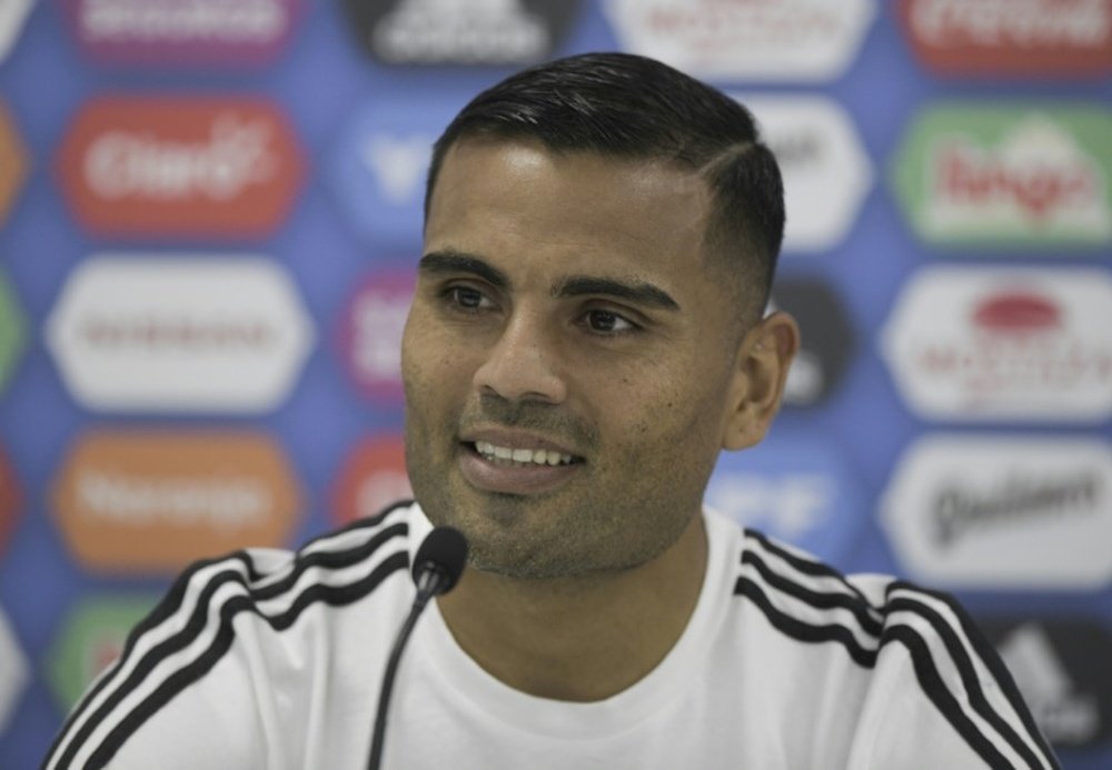 Gabriel Mercado juge le match face à la Croatie. AFP