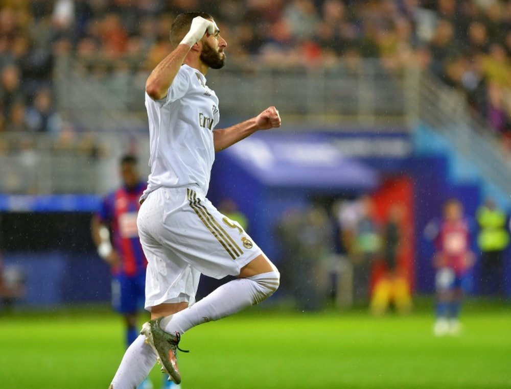 O Real depende dos gols de Benzema. AFP