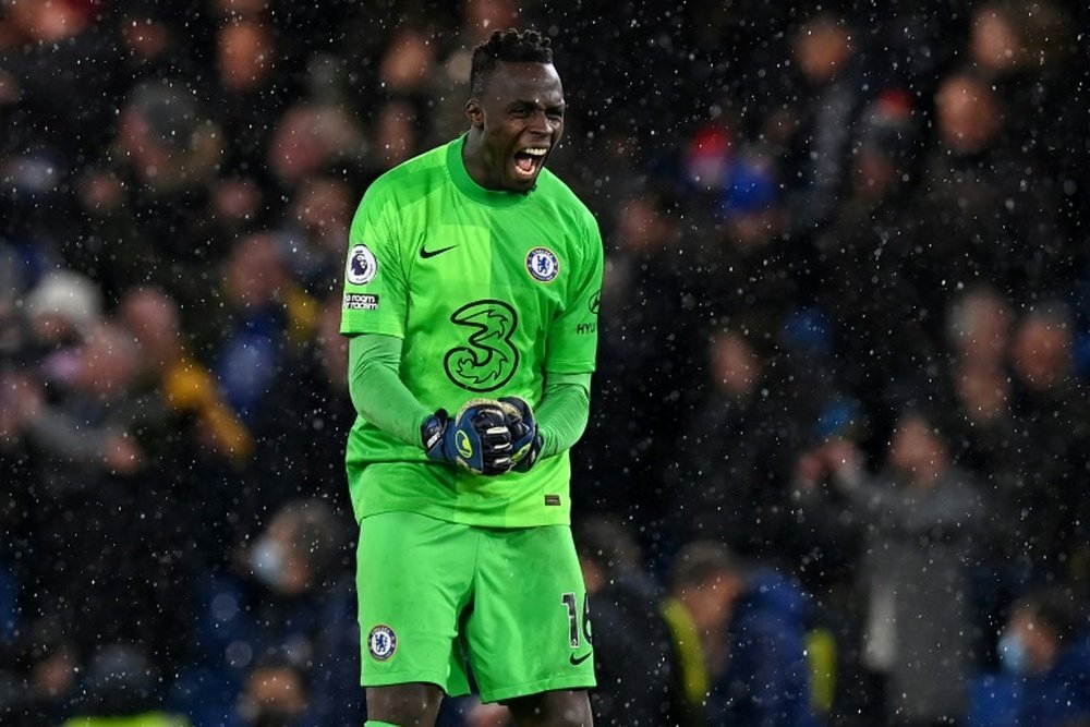 Mendy é eleito o melhor goleiro de 2021 em premiação da FIFA. AFP