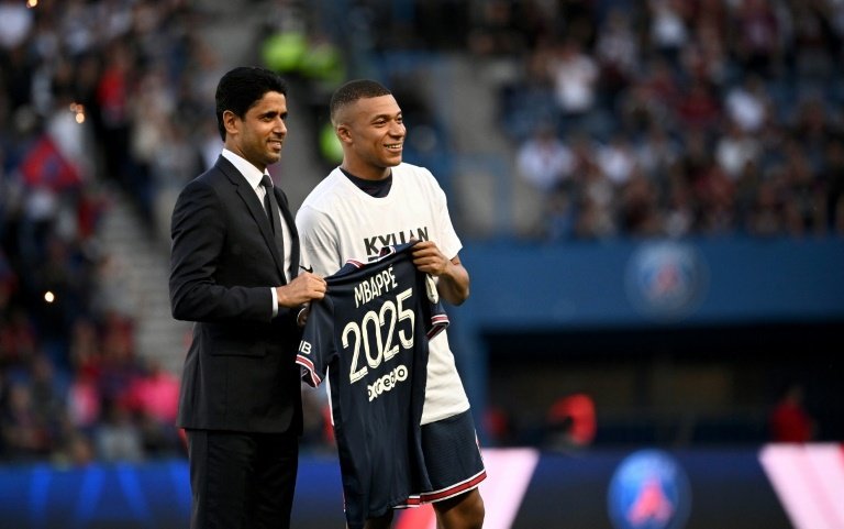 ¡Mbappé y Al-Khelaïfi tuvieron un encontronazo tras el PSG-Toulouse!. AFP