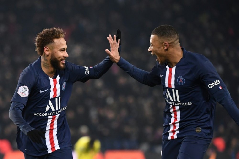 Neymar e Mbappé estão prontos para enfrentar o Le Havre. AFP