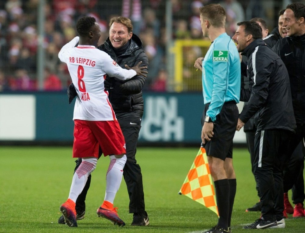 Ha sido volver Keita, y el Leipzig reencontrarse con la victoria. AFP/Archivo