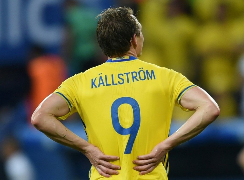 Kallstrom earned 131 caps for Sweden. AFP