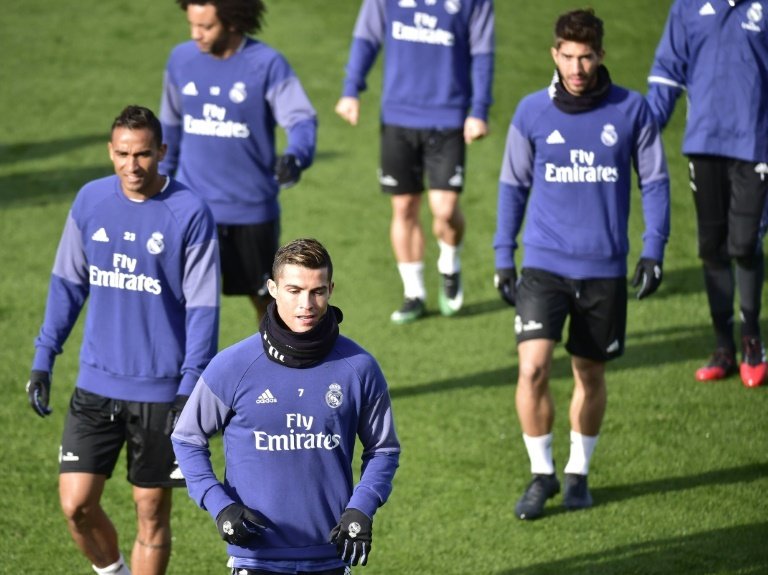 Real Madrid training. AFP