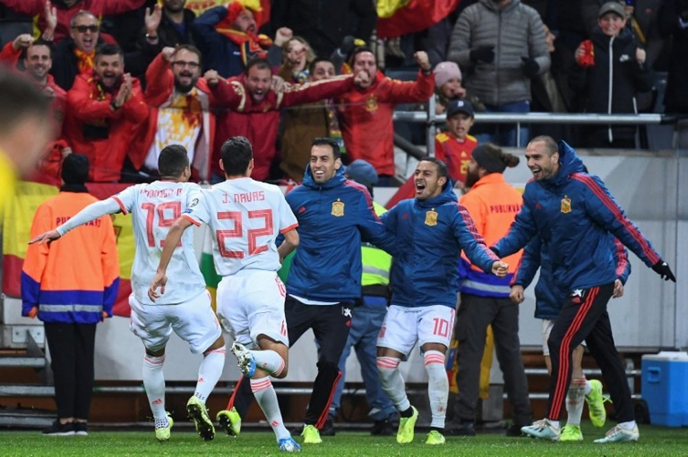 España empata en Suecia y está en la Eurocopa. AFP