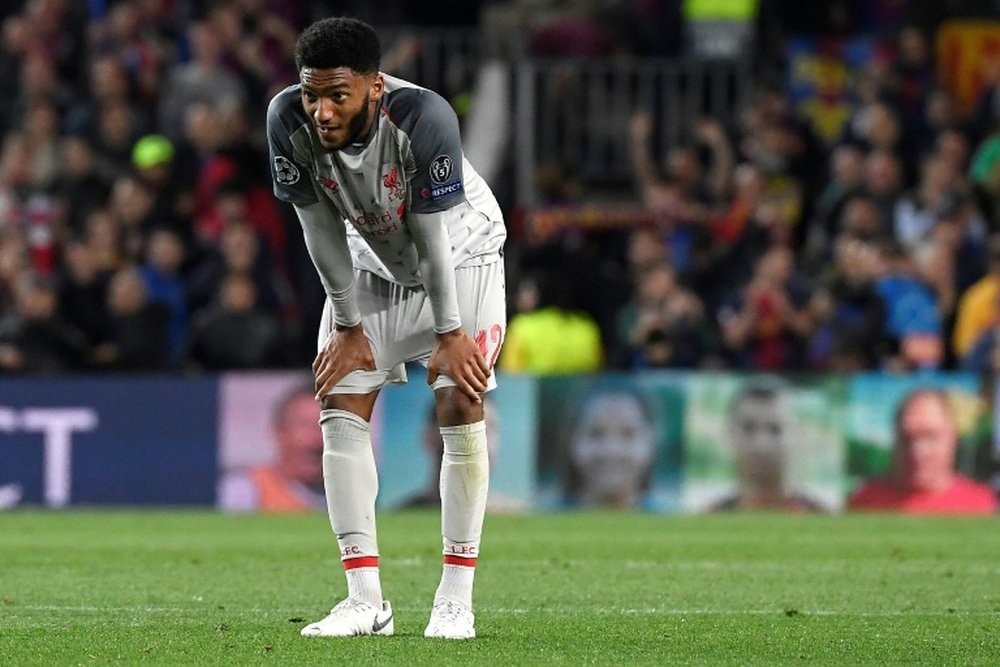 Joe Gomez may be set to move away from Liverpool in January. AFP/Archivo