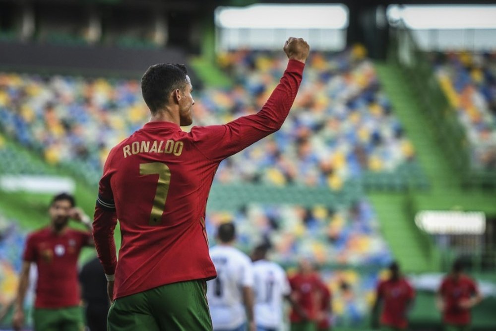 Cristiano Ronaldo s'offre un nouveau record. AFP