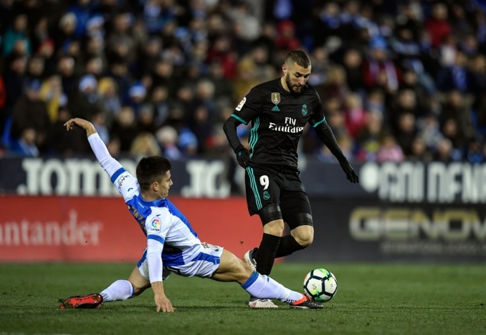 Benzema has endured a tough season with Real Madrid. AFP