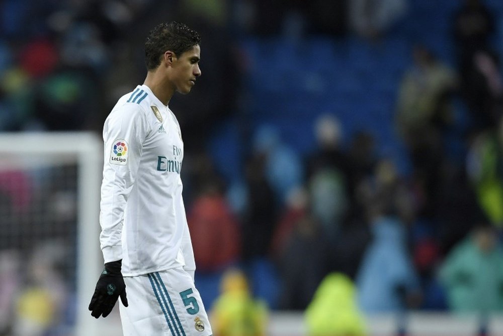 Varane habló tras el empate ante el Levante. AFP