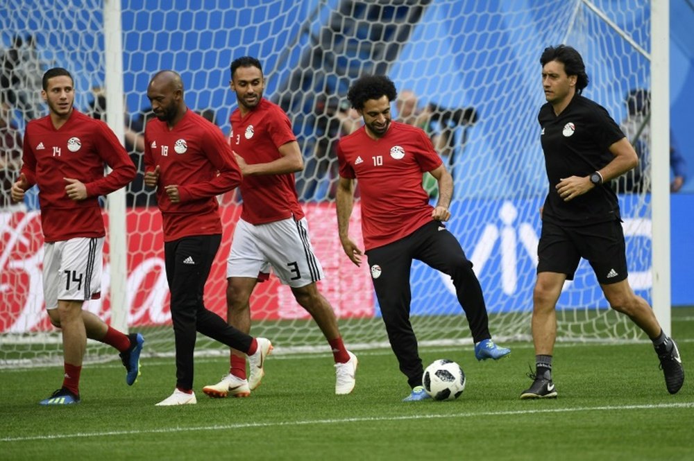 Salah de retour contre la Russie. AFP