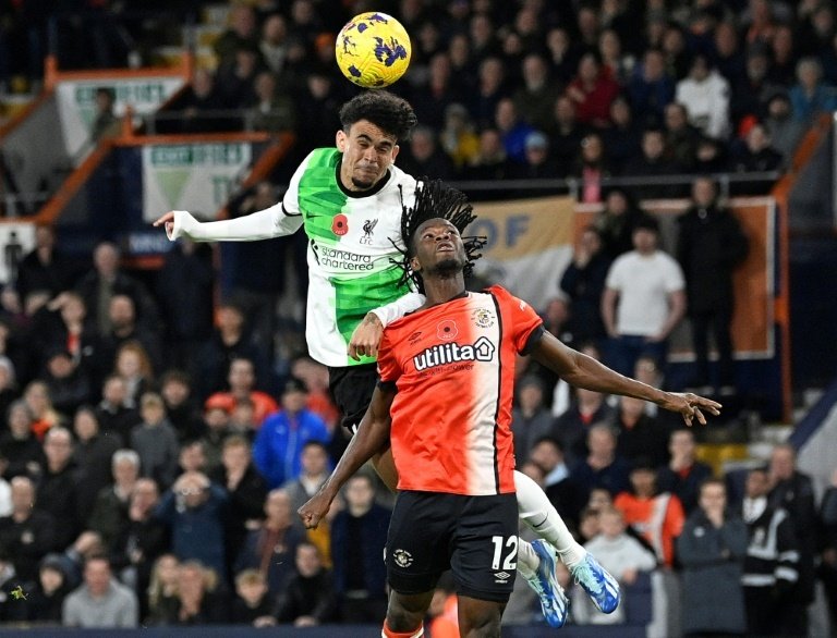 Luis Diaz scored the equaliser in stoppage time. AFP