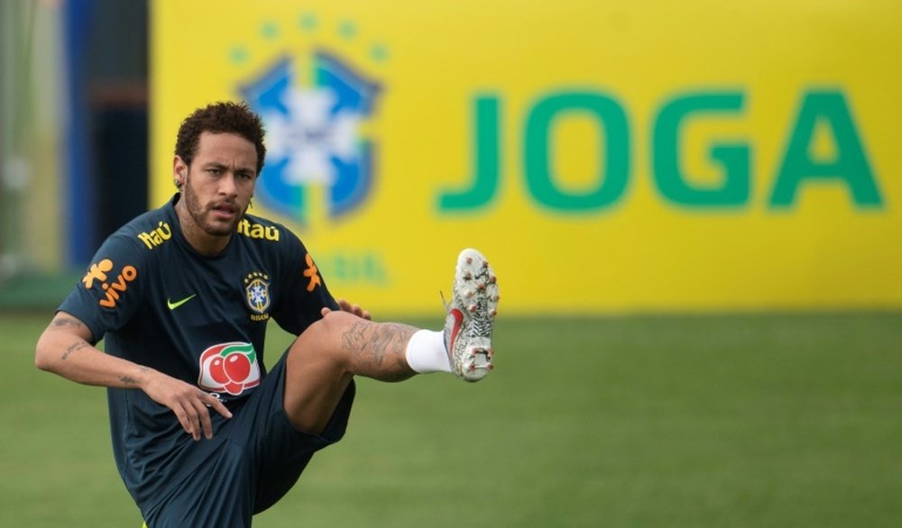 Neymar a quitté l'entraînement blessé. AFP