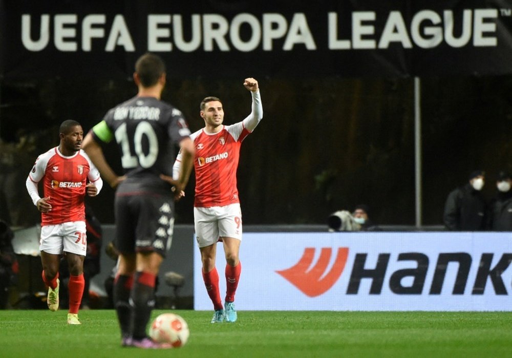 Abel Ruiz left Barcelona and joined Sporting Braga in 2019. AFP