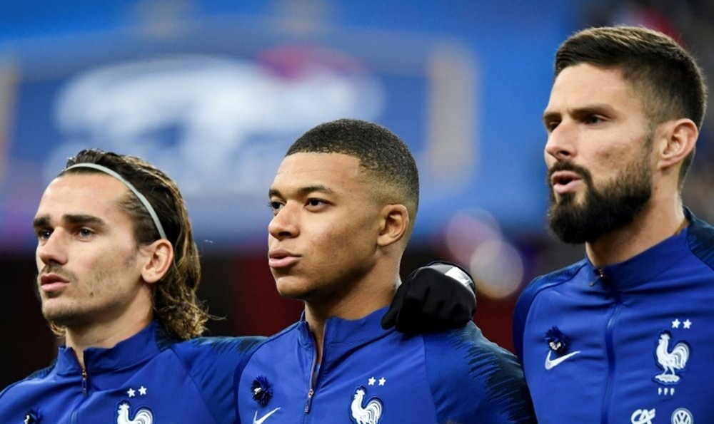 Pour les JO de Paris, Thierry Henry veut Mbappé, Griezmann et Giroud. afp