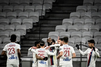 El Olympique de Lyon venció gracias al gol de Moussa Dembélé. AFP